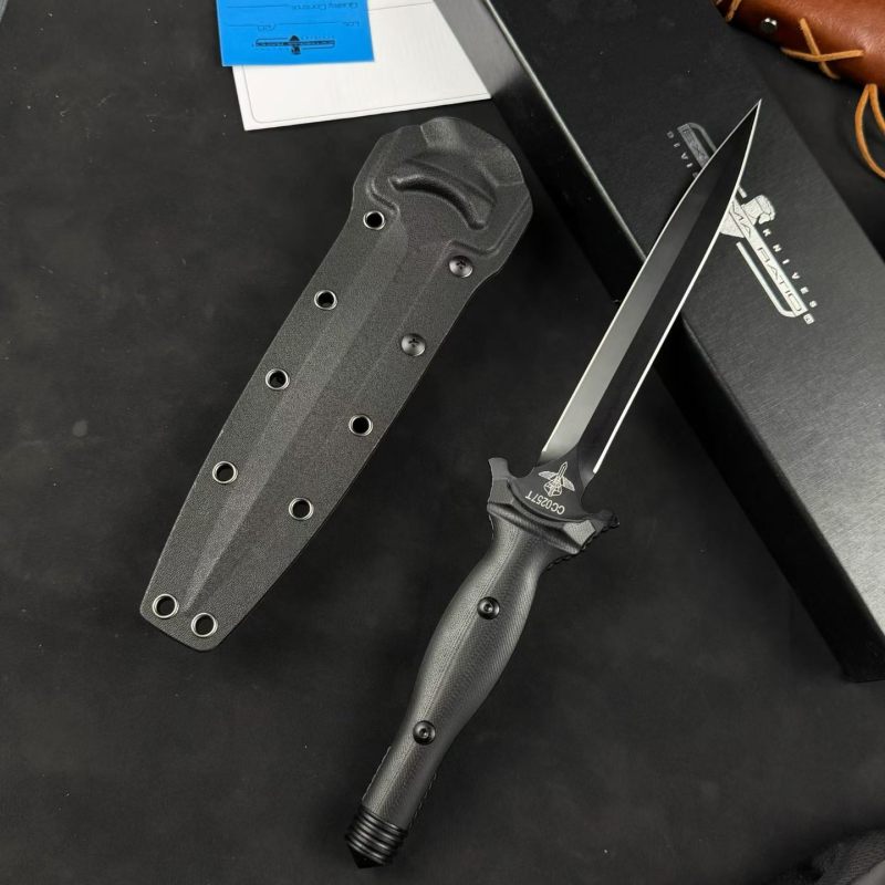 Extrema Ratio Suppressor Dagger 6.89" Black N690 Double Edge Blade, G10 Handles