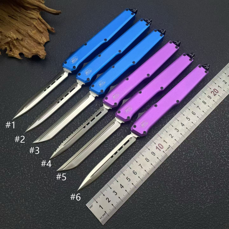 Fat Dragon AUTO OTF Knife 3.46" D2 Satin Blade, Aluminum Alloy Handles