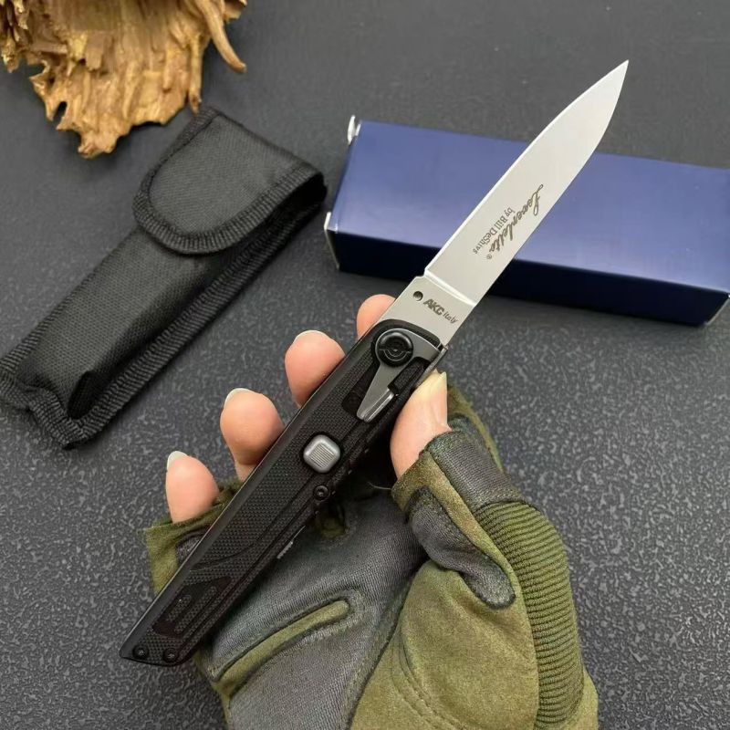 Italy AKC Godfather Stiletto FRN OTF AUTO Knife 3.34" 440c Steel Blade, Nylon Fiber Handles-4 Models