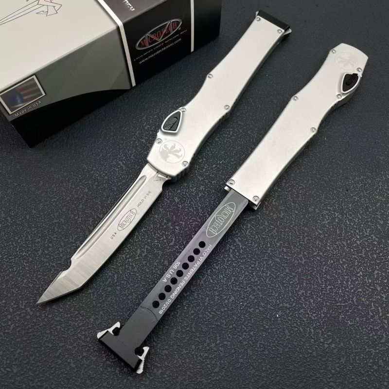 MT 150-10 Halo VI OTF AUTO Knife 4.33" Elmax Blade, Aluminum Alloy Handles