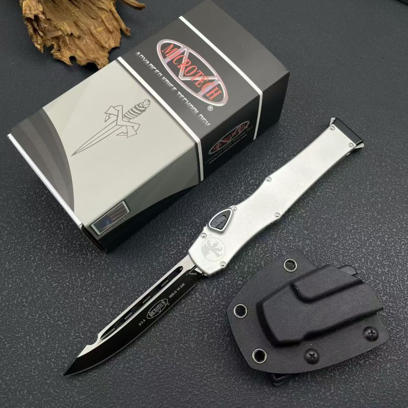 MT 150-10 Halo VI OTF AUTO Knife 4.33" Elmax Blade, Aluminum Alloy Handles