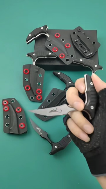 2PC/Set MT Claw karambit Tactical Fixed Blade Knife