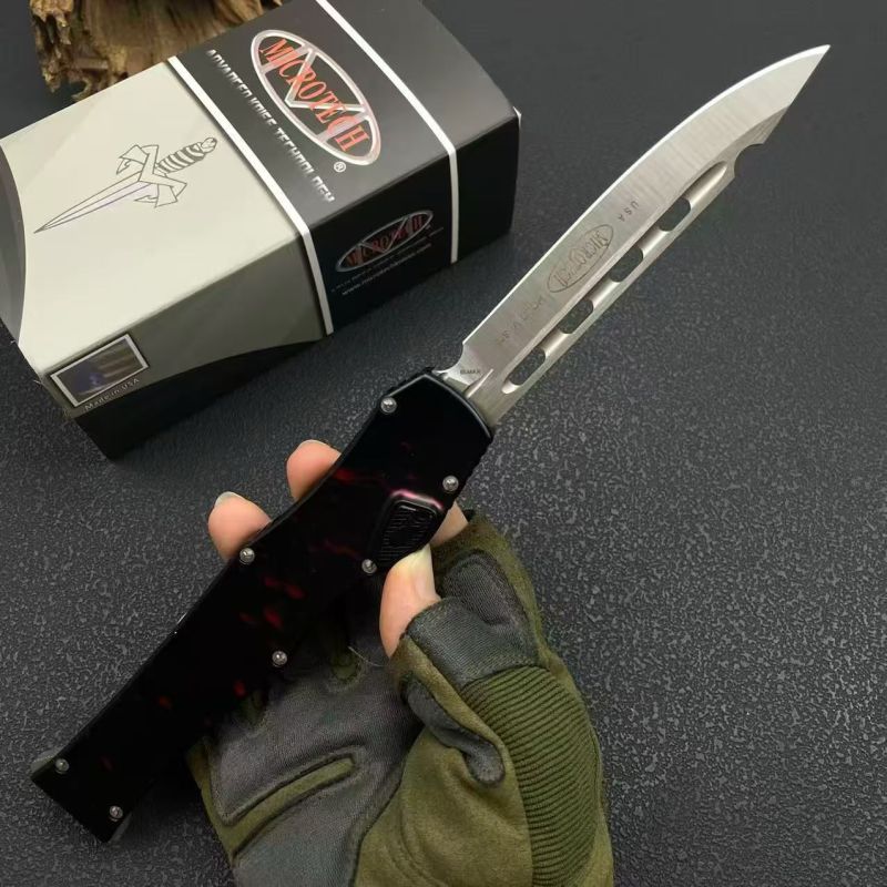 MT Corpse Epidemic 150-10 Halo VI OTF AUTO Knife 4.33" Elmax Blade, Aluminum Alloy Handles