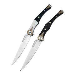 Russia Crawler Folding Blade Knife 5.12" D2 Blade, G10 Handles