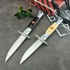Russia Custom Patriot Auto Folding Knife 3.74" X12M Blade, Resin Handles