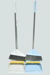 GV no.G1904 floor cleaning set broom and steel stable standing dustpan