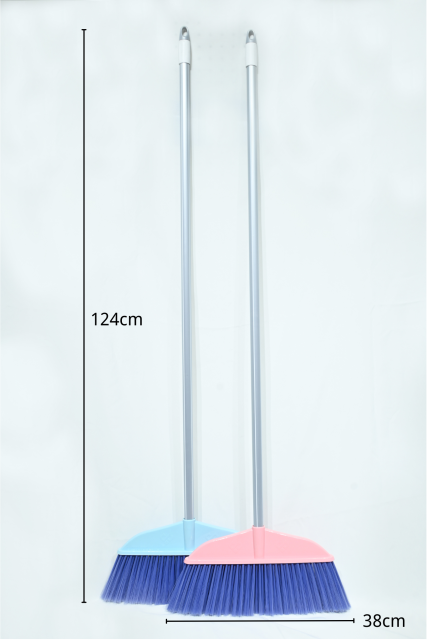 GV no.G338-1 office cleaning tool plastic broom head with long metal stick