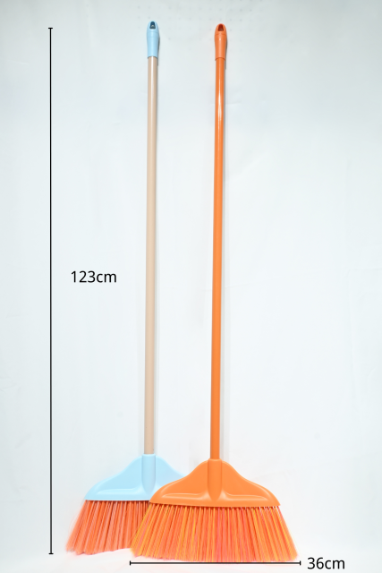 GV no.G9288 household cleaning tool macaron color broom set with steel handle