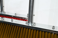 GV no.SL-002 big size steel flat broom head with stainless steel handle