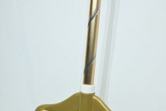 GV no.G2001 high grade metal golden broom set with carved steel handle