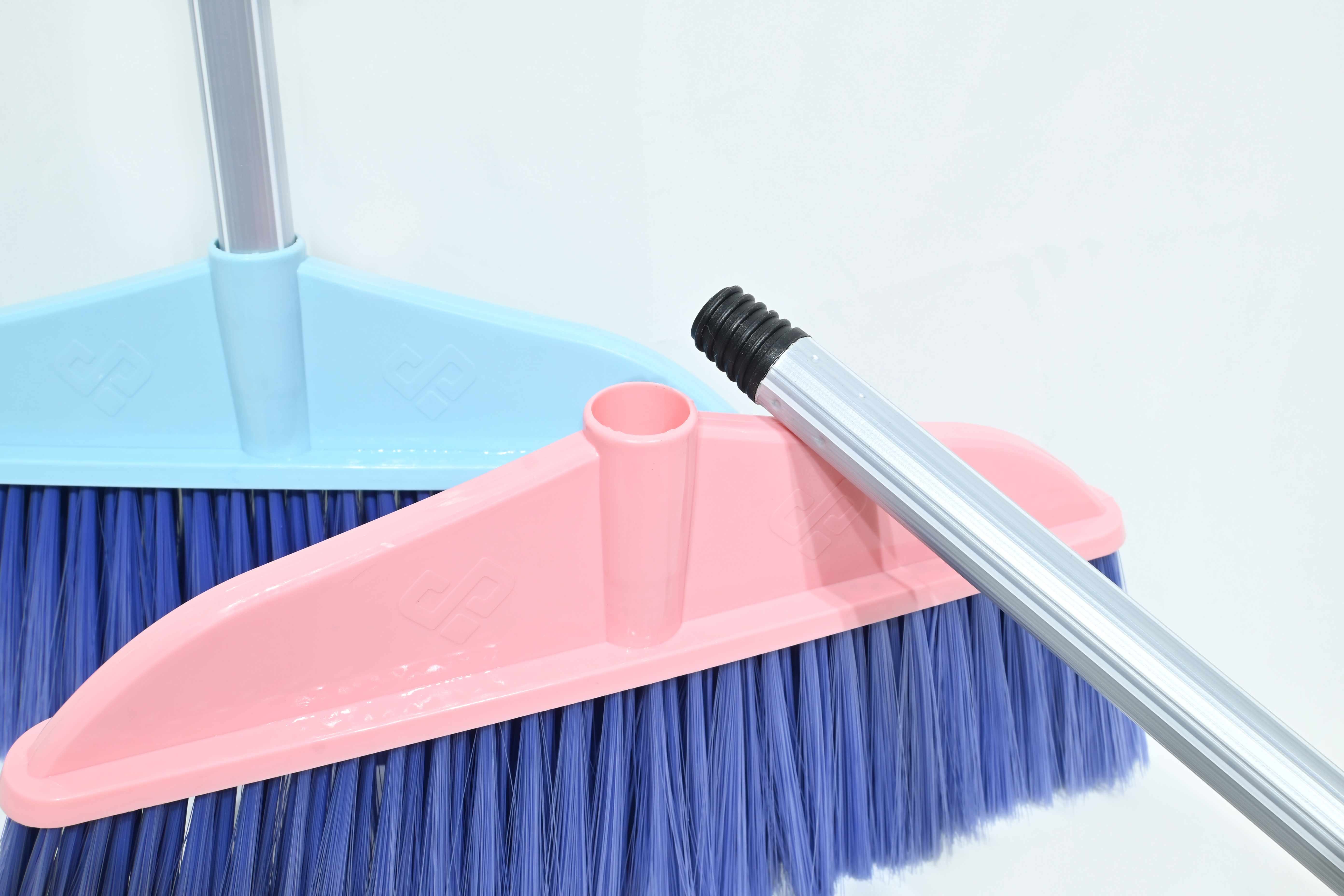 GV no.G338-1 office cleaning tool plastic broom head with long metal stick