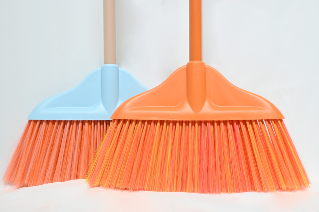 GV no.G9288 household cleaning tool macaron color broom set with steel handle