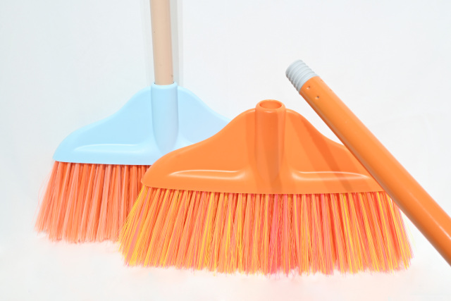 GV no.G9288 household cleaning tool macaron color broom set with steel handle