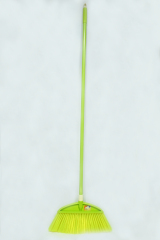 GV no.B2801 high quality soft bristle plastic broom head with steel handle broom set
