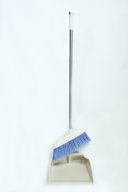 GV no.G1066 eco-friendly plastic floor cleaning set broom and dustpan
