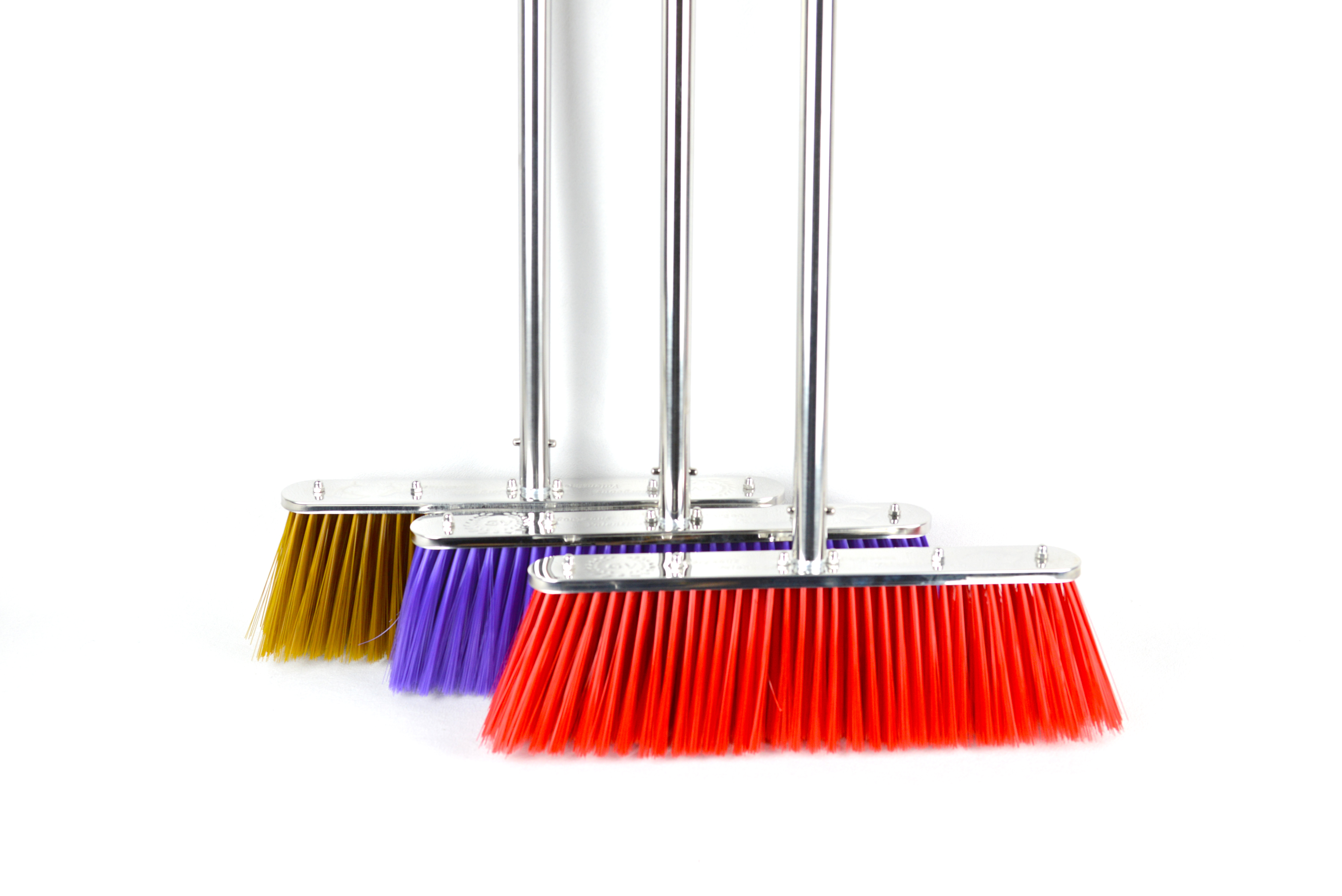 GV no.SL-002 big size steel flat broom head with stainless steel handle
