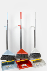GV no.G1904 floor cleaning set broom and steel stable standing dustpan