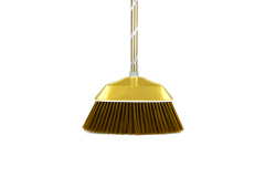 GV no.G2003 metal golden broom set with carved steel handle