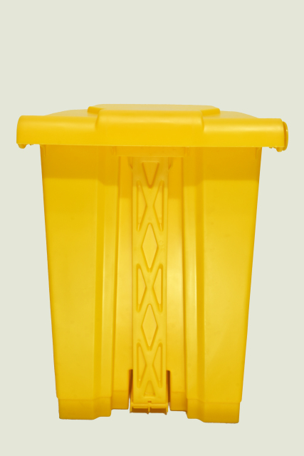 GV  30/50/80L plastic pedal dustbin big capacity for public use garbage can trash collection
