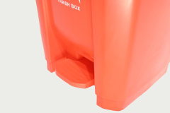 GV  30/50/80L plastic pedal dustbin big capacity for public use garbage can trash collection