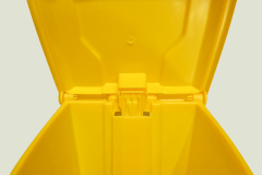 GV  30/50/80L plastic pedal dustbin big capacity for public use garbage can trash collection