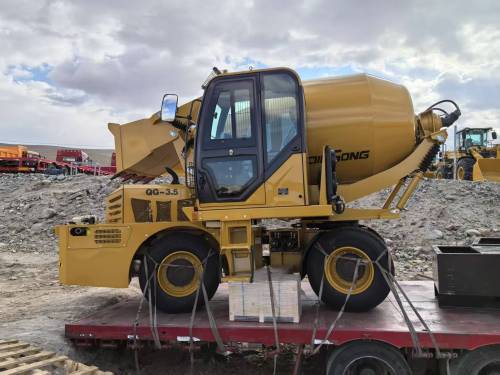 Self-loading concrete mixer in Tajikistan