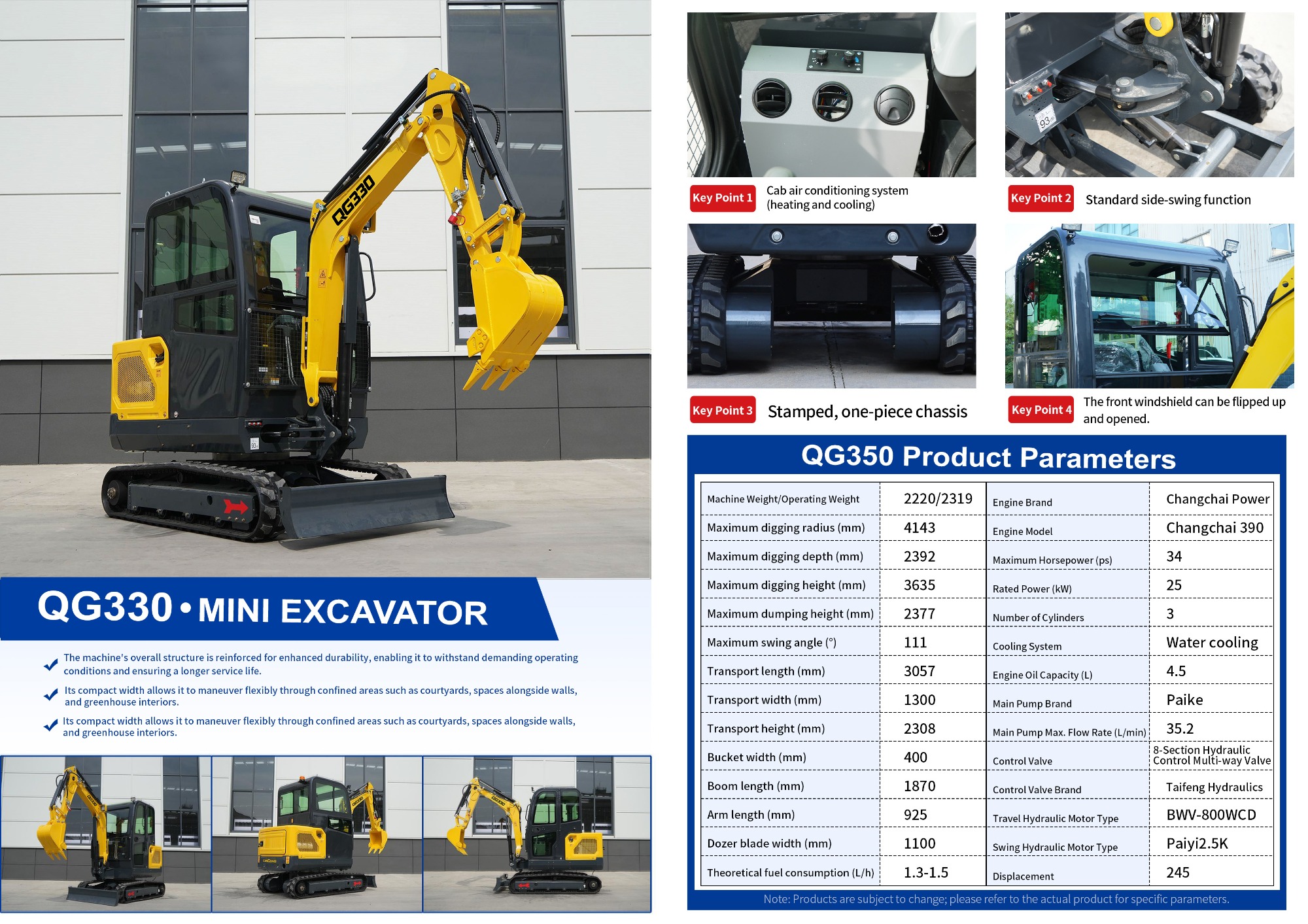 QINGONG QG330 MINI EXCAVATOR