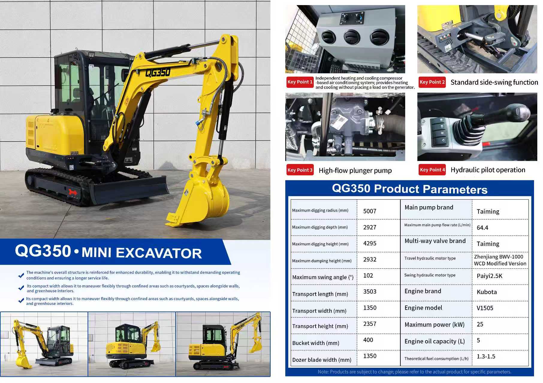 QINGONG QG350 MINI EXCAVATOR