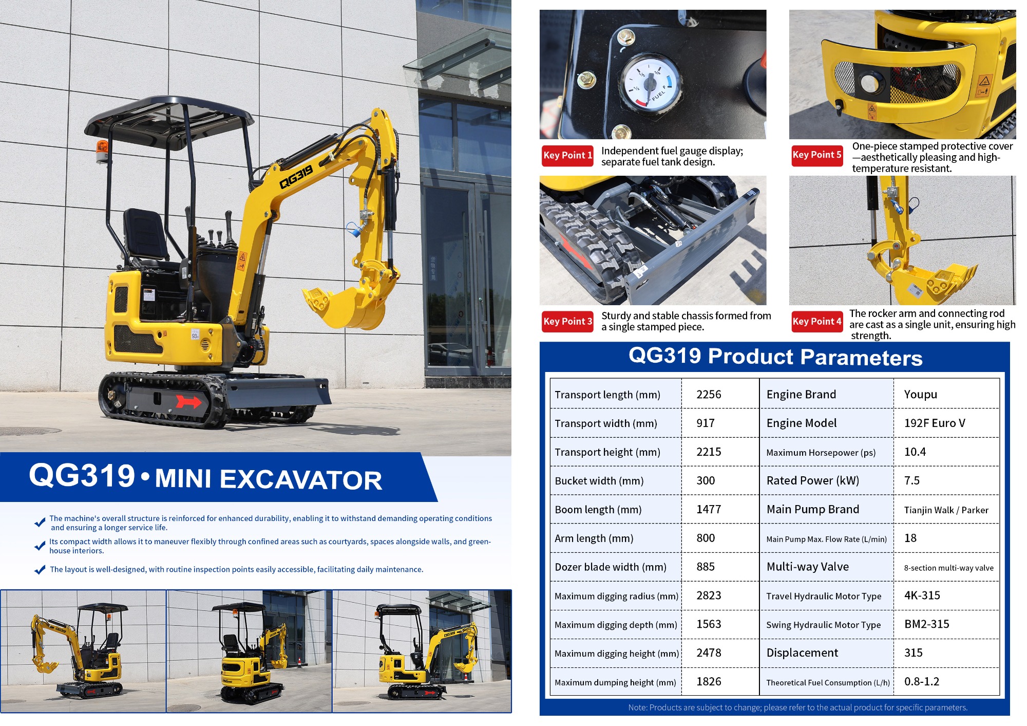 QINGONG QG319 MINI EXCAVATOR