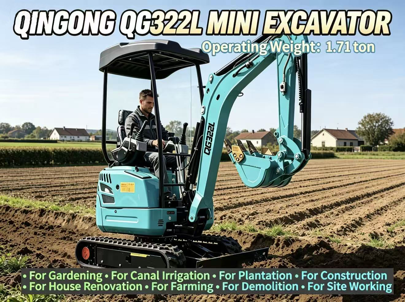 QINGONG QG322L MINI EXCAVATOR