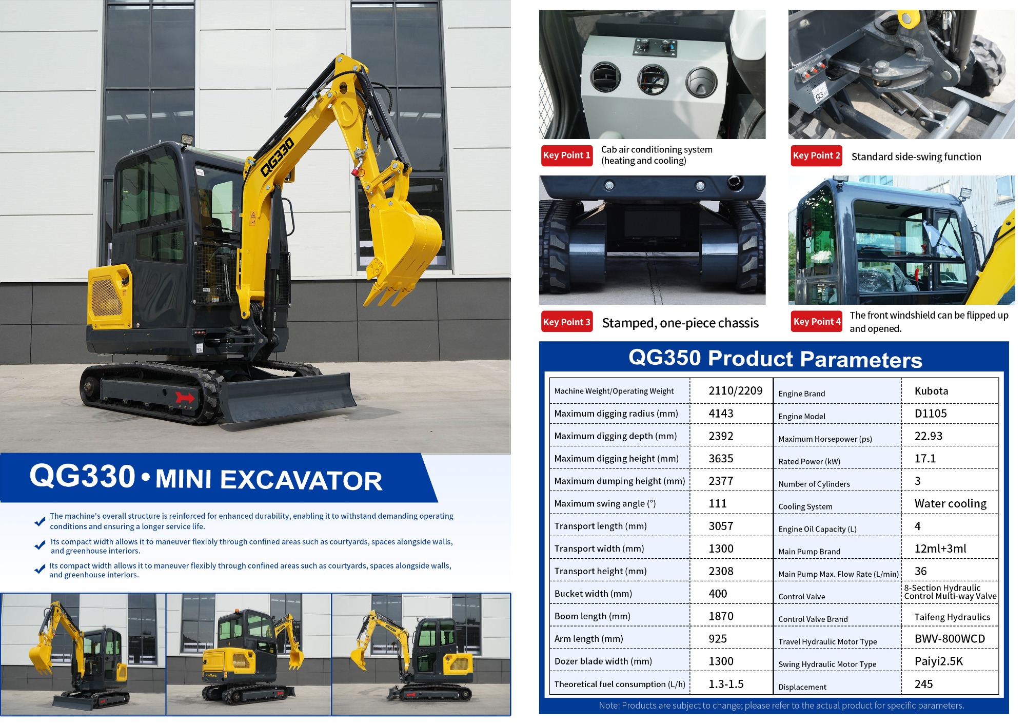 QINGONG QG330 MINI EXCAVATOR