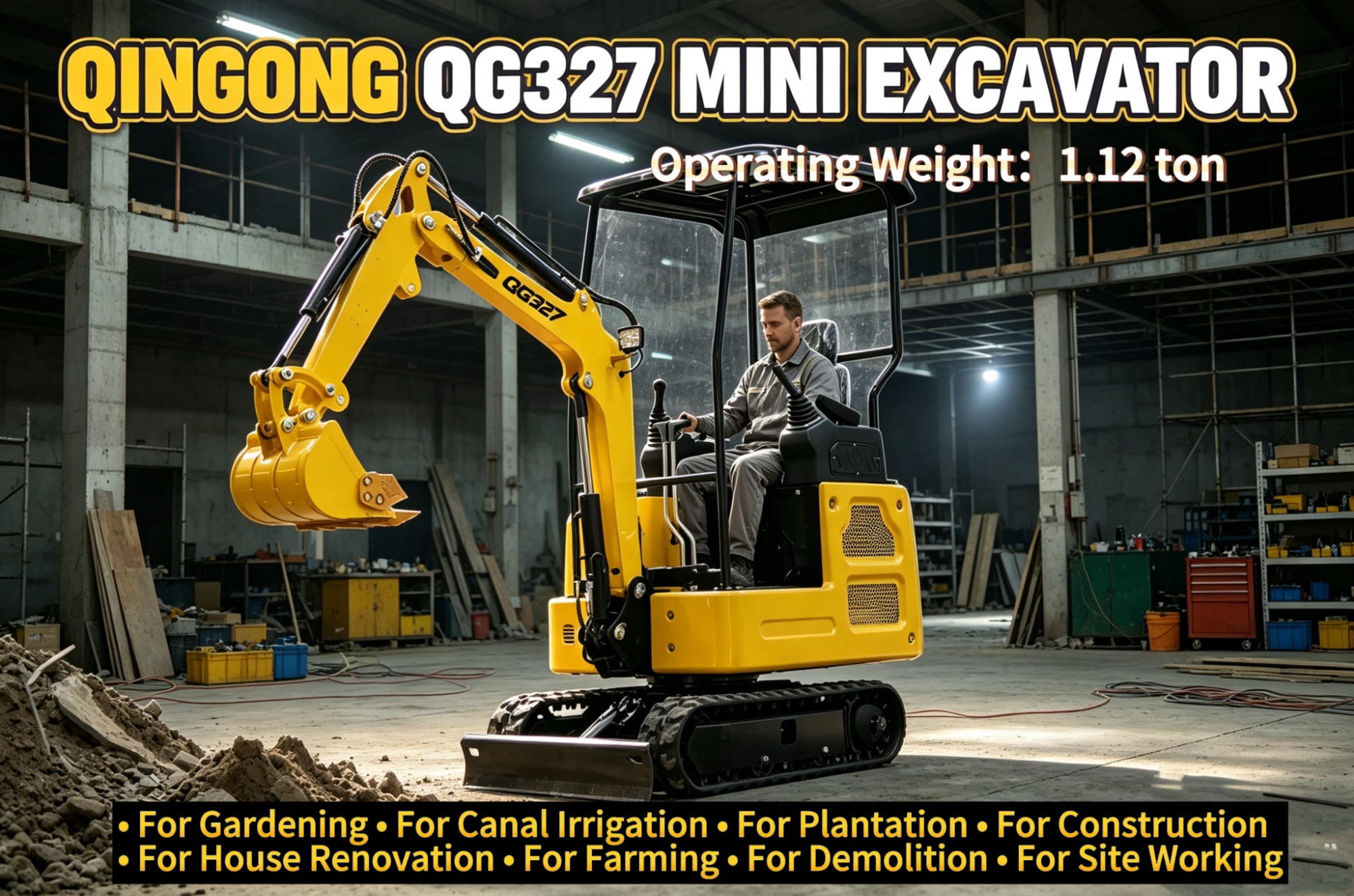 QINGONG QG327 MINI EXCAVATOR