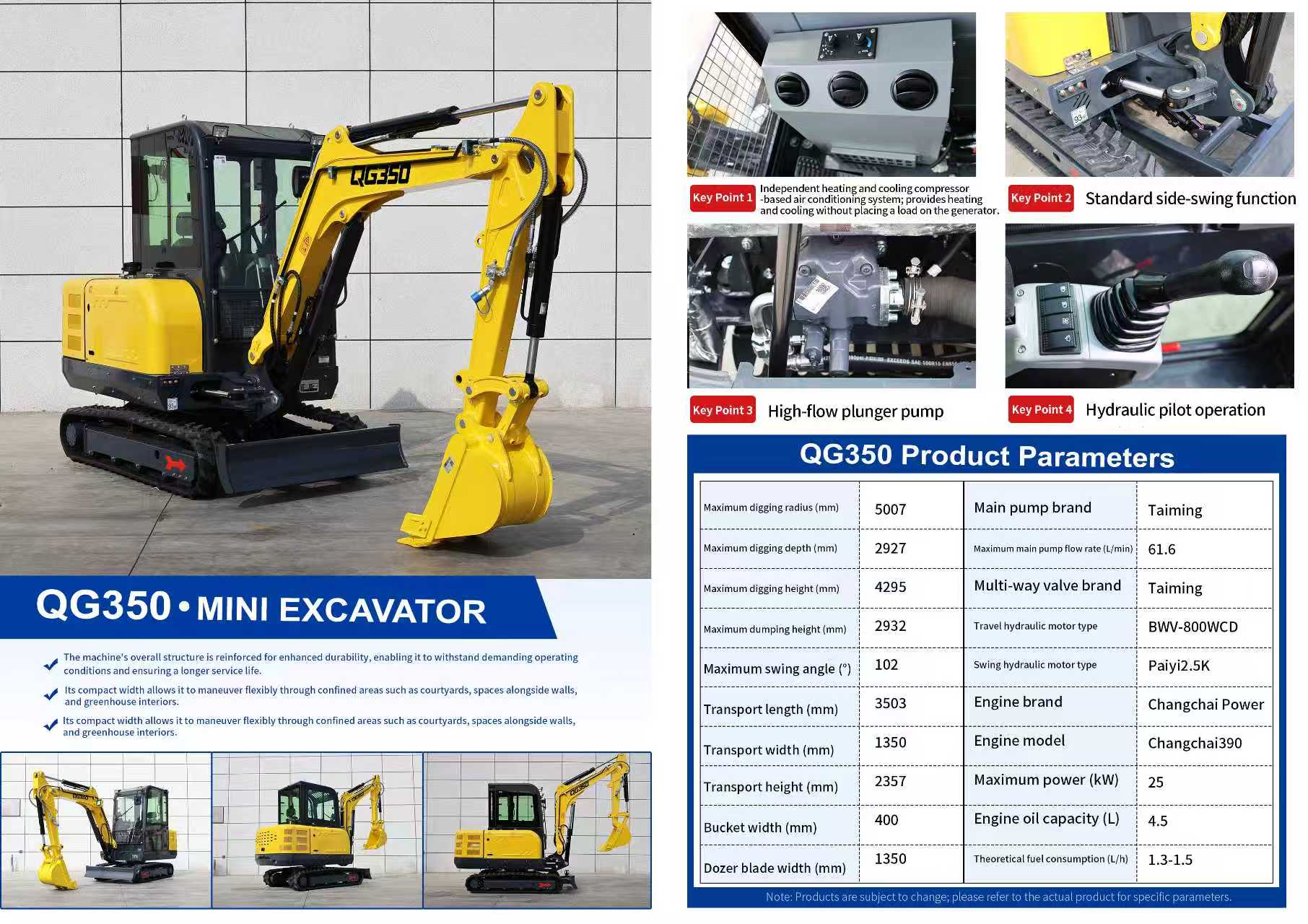 QINGONG QG350 MINI EXCAVATOR