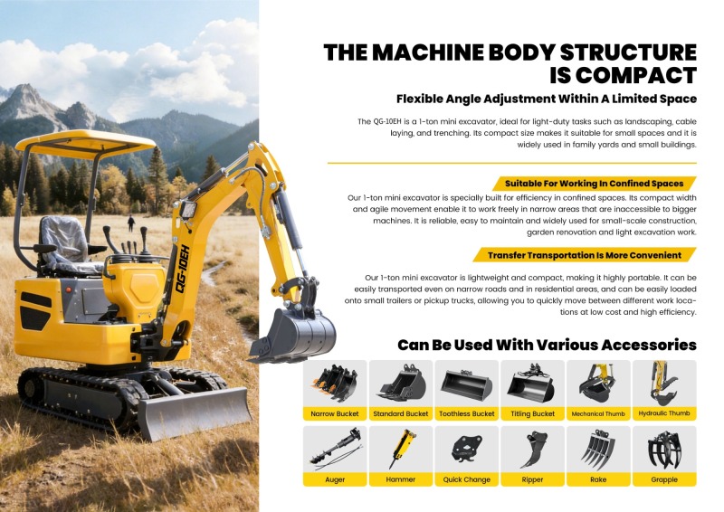 QINGONG QG-10EH MINI EXCAVATOR