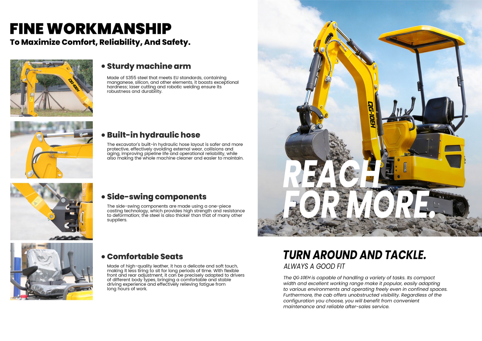 QINGONG QG-10EH MINI EXCAVATOR