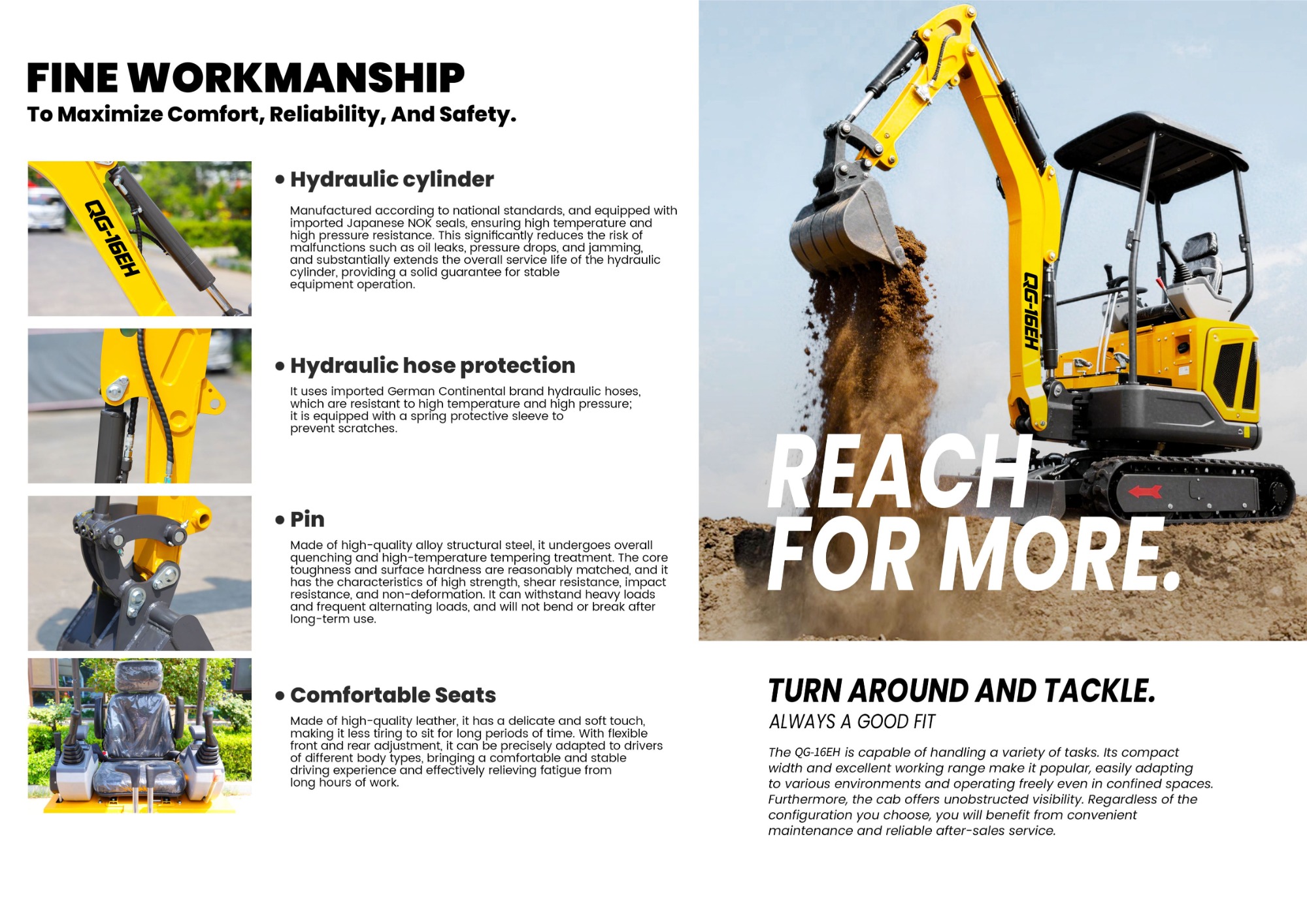 QINGONG QG-16EH MINI EXCAVATOR