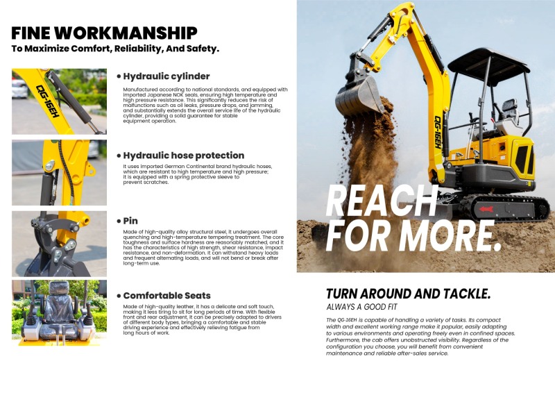 QINGONG QG-16EH MINI EXCAVATOR