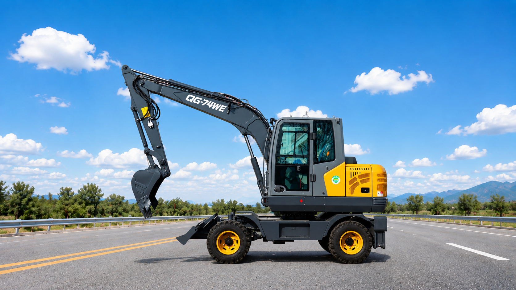 QINGONG QG-74WE WHEEL EXCAVATOR