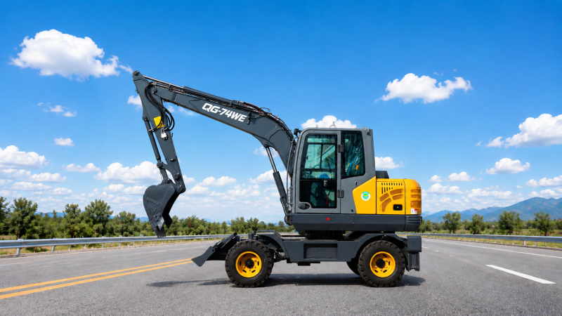 QINGONG QG-74WE WHEEL EXCAVATOR