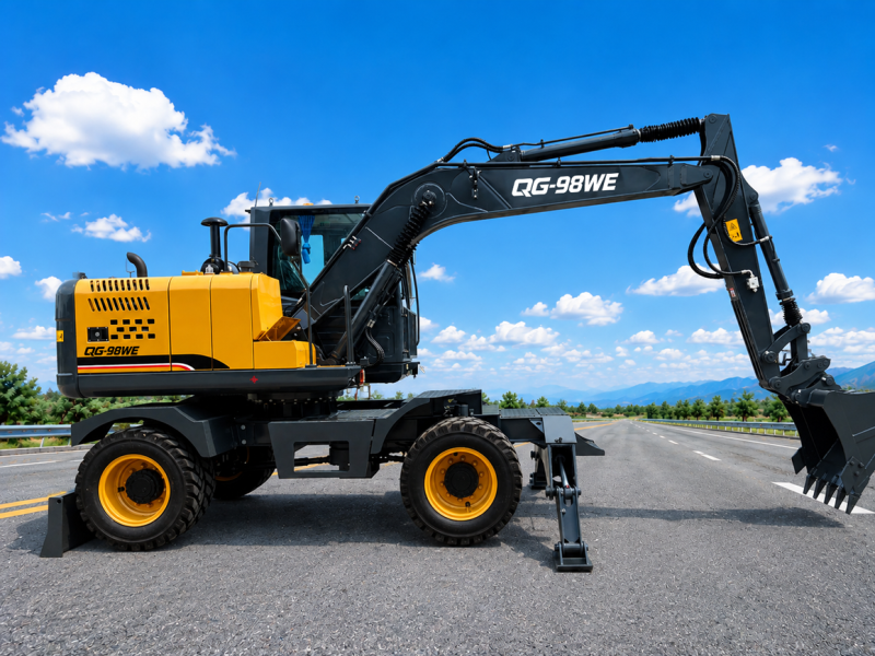 QINGONG QG-98WE WHEEL EXCAVATOR