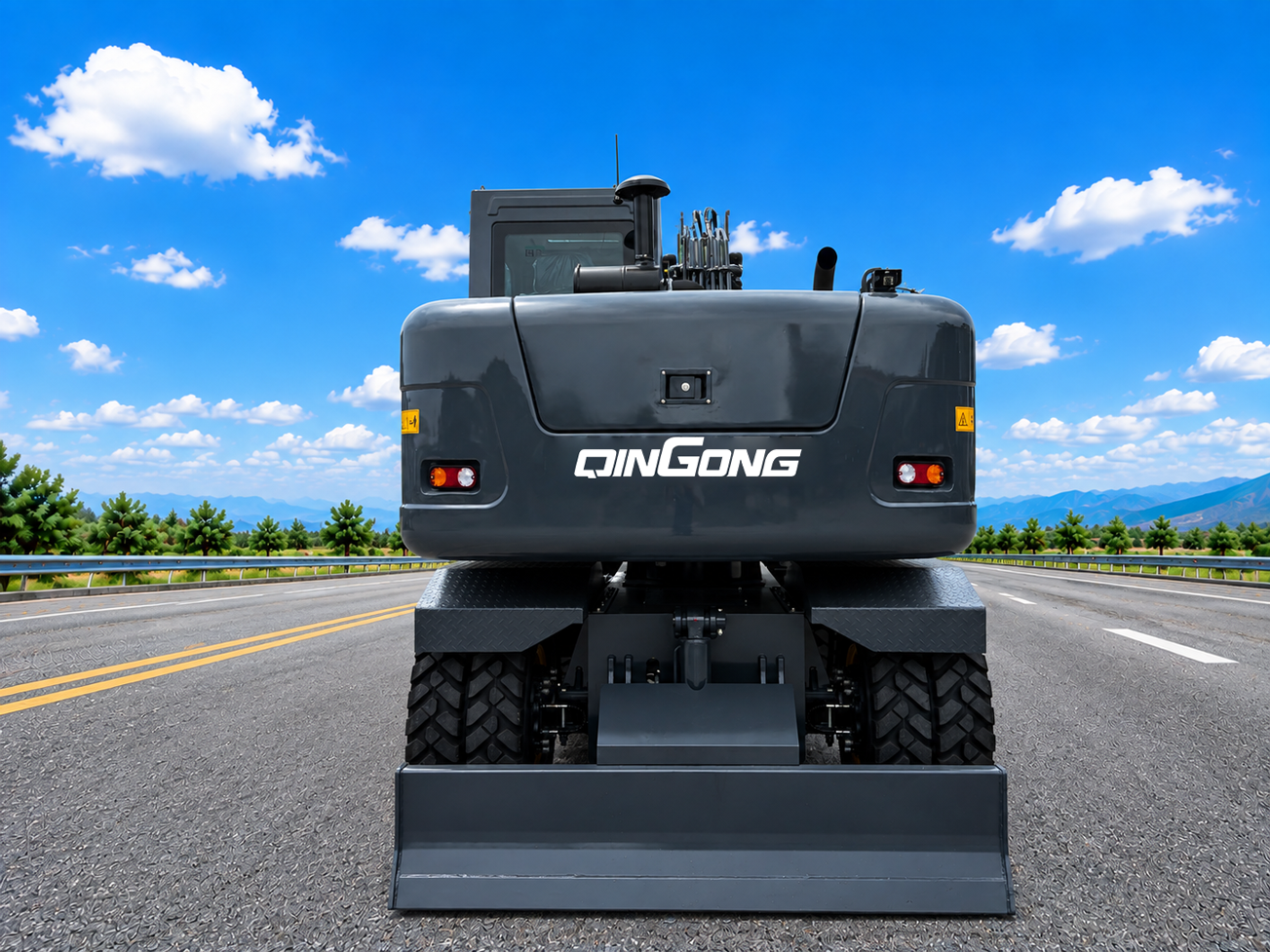 QINGONG QG-98WE WHEEL EXCAVATOR