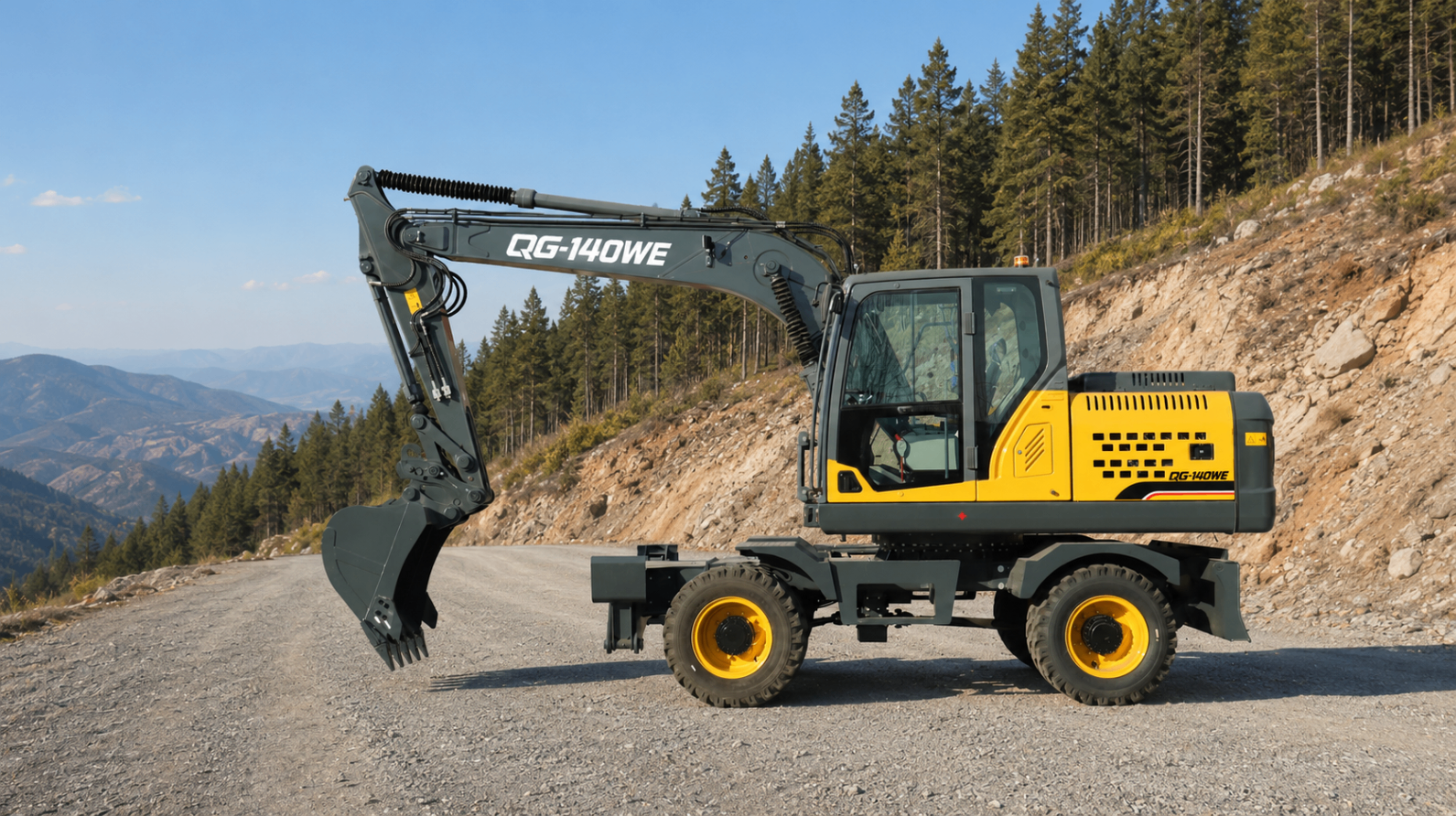QINGONG QG-140WE WHEEL EXCAVATOR