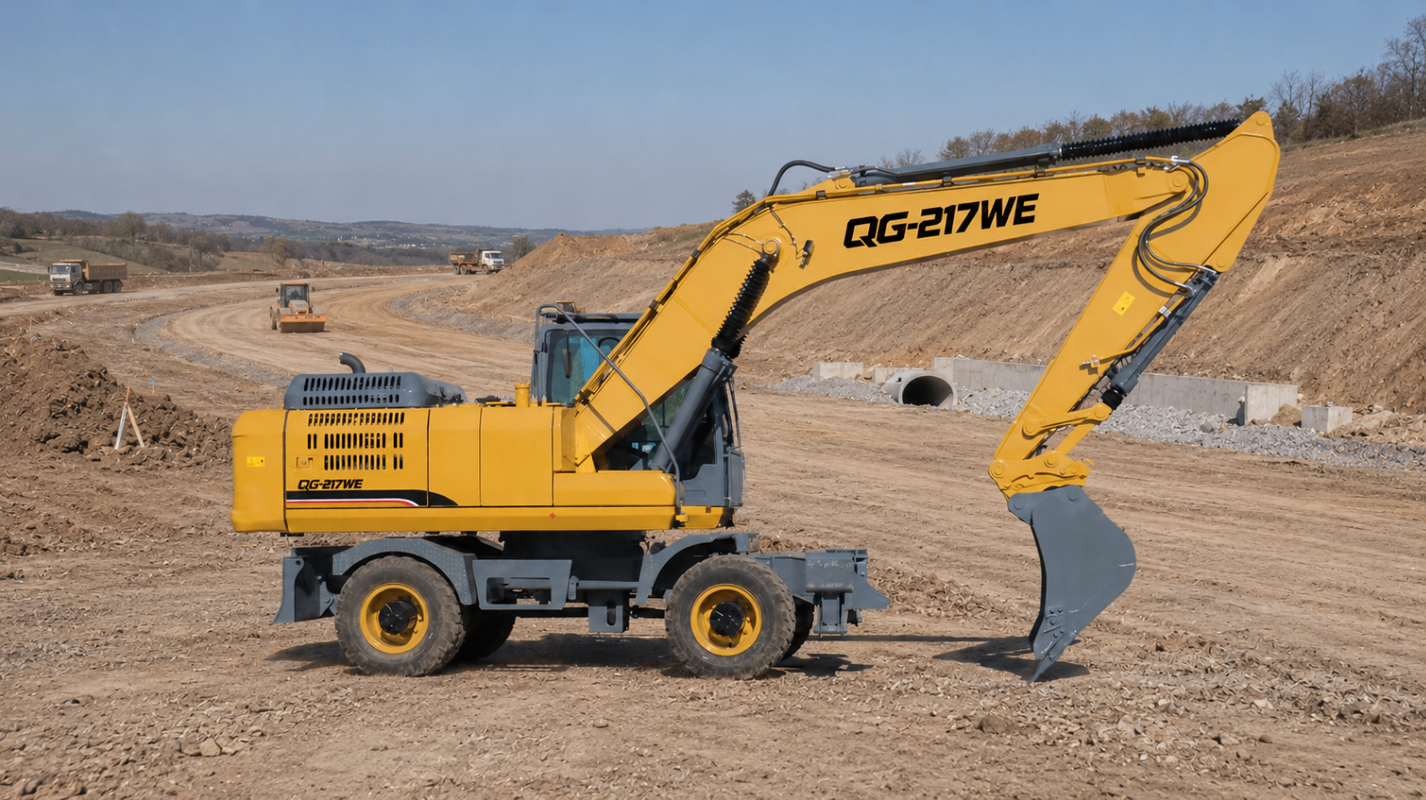QINGONG QG-217WE WHEEL EXCAVATOR