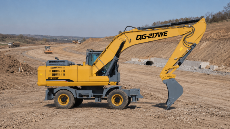 QINGONG QG-217WE WHEEL EXCAVATOR