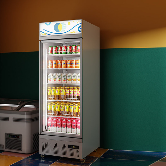 HR-29LCM Beer upright display refrigerator commercial single door beverage glass door refrigerator