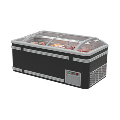 HR-A1850 Supermarket Commercial Ice Cream Freezer with Island Glass Door
