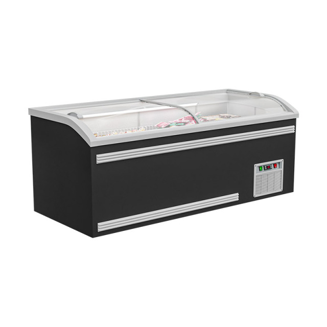 HR-A2100 Supermarket Commercial Island Glass Door Freezer
