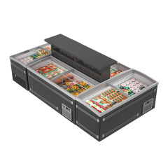 HR-C2100 Island type seafood freezer with glass door