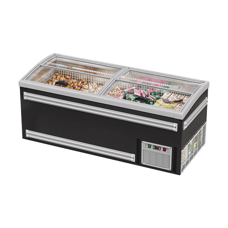 HR-C2100 Island type seafood freezer with glass door