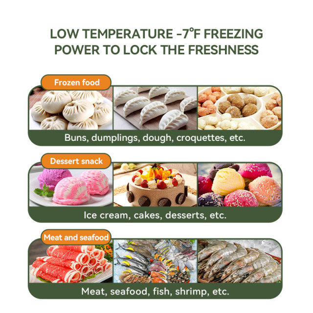 HR-54LDM Supermarket seafood meat upright double door display glass door freezer refrigerator